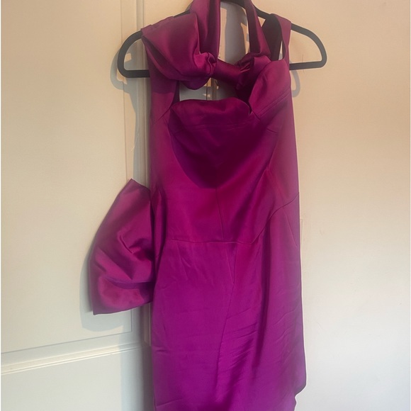 Ellaelisque special occasion Dress! Gorgeous purple bow dress matching headband. - Picture 5 of 7